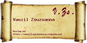 Vaszil Zsuzsanna névjegykártya