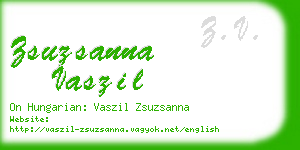 zsuzsanna vaszil business card